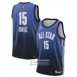 Camiseta All Star 2023 Denver Nuggets Nikola Jokic NO 15 Azul