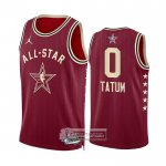 Camiseta All Star 2024 Boston Celtics Jayson Tatum NO 0 Rojo