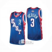 Camiseta All Star 2024 Eastern Conference Allen Iverson NO 3 Azul