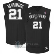 Camiseta Apodo Spurs Big Fundamental Negro