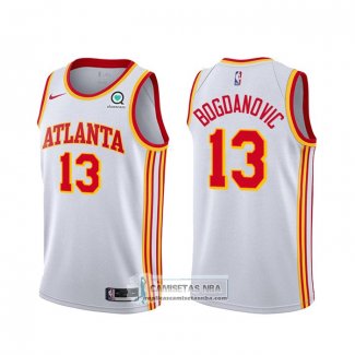 Camiseta Atlanta Hawks Bogdan Bogdanovic Association 2020-21 Blanco