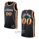 Camiseta Atlanta Hawks Personalizada Ciudad 2022-23 Negro