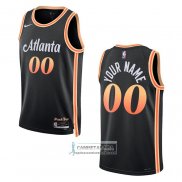 Camiseta Atlanta Hawks Personalizada Ciudad 2022-23 Negro