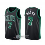 Camiseta Boston Celtics Jaylen Brown Statement 2020-21 Negro