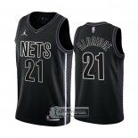 Camiseta Brooklyn Nets LaMarcus Aldridge NO 21 Statement 2022-23 Negro