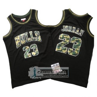 Camiseta Bulls Michael Jordan Hardwood Negro