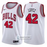 Camiseta Bulls Robin Lopez Association 2017-18 Blanco