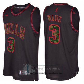 Camiseta Camuflaje Moda Bulls dwyane Wade