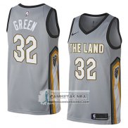 Camiseta Cavaliers Jeff Green Ciudad 2018 Gris