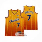 Camiseta Charlotte Hornets Kon Knueppel NO 7 Ciudad 2025-26 Naranja