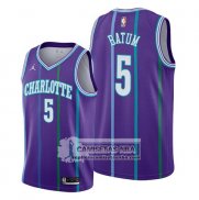 Camiseta Charlotte Hornets Nicolas Batum Classic 2019-20 Violeta