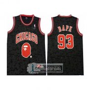 Camiseta Chicago Bulls Bape Mitchell & Ness Negro