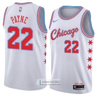 Camiseta Chicago Bulls Cameron Payne Ciudad 2018 Blanco