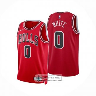 Camiseta Chicago Bulls Coby White NO 0 Icon 2025-26 Rojo
