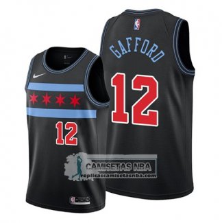 Camiseta Chicago Bulls Daniel Gafford Ciudad Negro