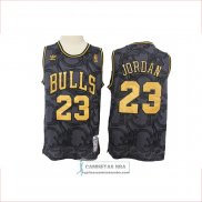 Camiseta Chicago Bulls Michael Jordan Hardwood Classics Negro
