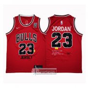 Camiseta Chicago Bulls Michael Jordan NO 23 Retro Rojo3