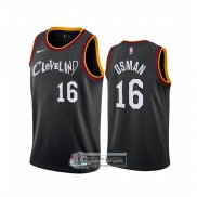 Camiseta Cleveland Cavaliers Cedi Osman Ciudad 2020-21 Negro