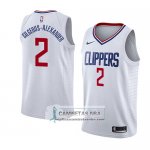Camiseta Clippers Shai Gilgeous-alexander Association 2018 Blanc