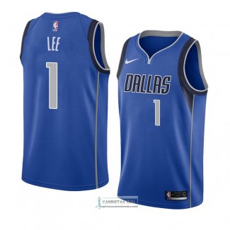 Camiseta Dallas Mavericks Courtney Lee Icon 2018 Azul