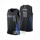 Camiseta Dallas Mavericks Kyrie Irving NO 11 Ciudad 2025-26 Negro