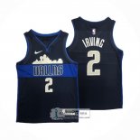 Camiseta Dallas Mavericks Kyrie Irving NO 2 Statement Azul