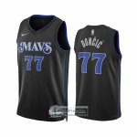 Camiseta Dallas Mavericks Luka Doncic NO 77 Ciudad 2023-24 Azul