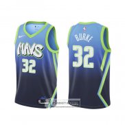 Camiseta Dallas Mavericks Trey Burke Ciudad 2020 Azul