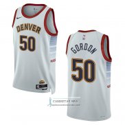 Camiseta Denver Nuggets Aaron Gordon NO 50 Ciudad 2022-23 Blanco