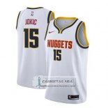 Camiseta Denver Nuggets Nikola Jokic Association 2018-19 Blanco