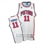Camiseta Detroit Pistons Isiah Thomas Retro Blanco
