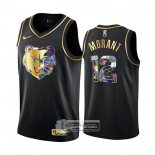 Camiseta Golden Edition Memphis Grizzlies Ja Morant NO 12 2021-22 Negro