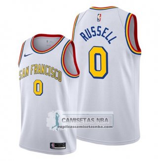 Camiseta Golden State Warriors D'angelo Russell Classic Edition Blanco