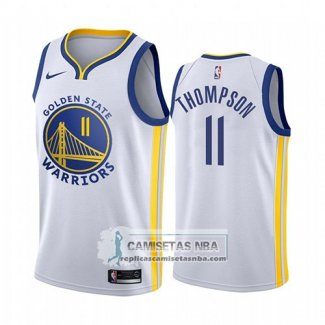 Camiseta Golden State Warriors Klay Thompson Association 2018 Blanco