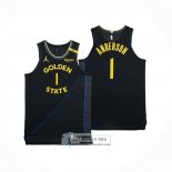 Camiseta Golden State Warriors Kyle Anderson NO 1 Statement 2025-26 Negro