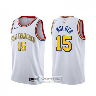 Camiseta Golden State Warriors Mychal Mulder Classic Blanco