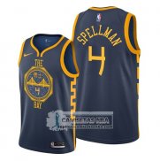 Camiseta Golden State Warriors Omari Spellman Ciudad Azul