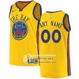 Camiseta Golden State Warriors Personalizada 2017-18 Amarillo