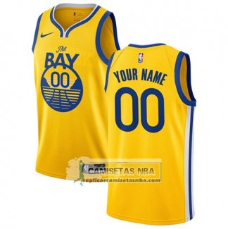 Camiseta Golden State Warriors Personalizada Ciudad 2019-20 Amarillo