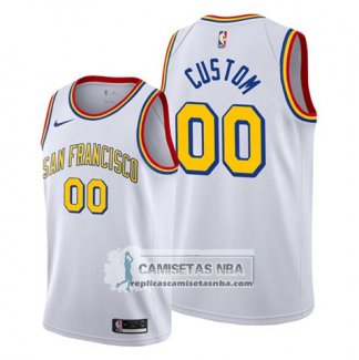 Camiseta Golden State Warriors Personalizada Classic Edition 2019-20 Blanco