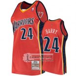 Camiseta Golden State Warriors Rick Barry 2009-10 Hardwood Classics Naranja