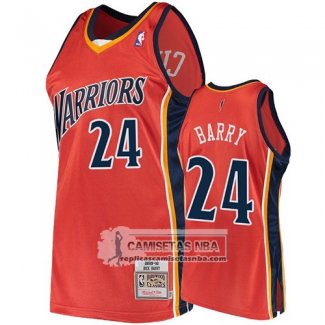 Camiseta Golden State Warriors Rick Barry 2009-10 Hardwood Classics Naranja