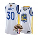 Camiseta Golden State Warriors Stephen Curry NO 30 Association 2022 NBA Finals Blanco
