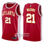 Camiseta Hawks Dominique Wilkins Classic 2017-18 Rojo