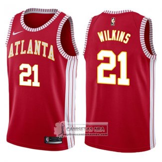 Camiseta Hawks Dominique Wilkins Classic 2017-18 Rojo