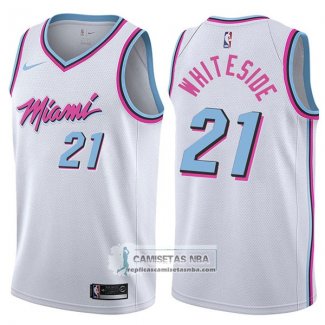 Camiseta Heat Hassan Whiteside Ciudad Blanco