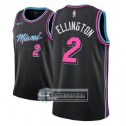 Camiseta Heat Wayne Ellington Ciudad 2018-19 Negro