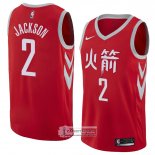 Camiseta Houston Rockets Demetrius Jackson Ciudad 2018 Rojo