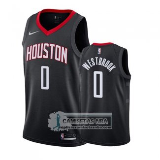 Camiseta Houston Rockets Russell Westbrook Statement 2018 Negro