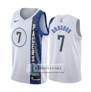 Camiseta Indiana Pacers Malcolm Brogdon Ciudad Blanco